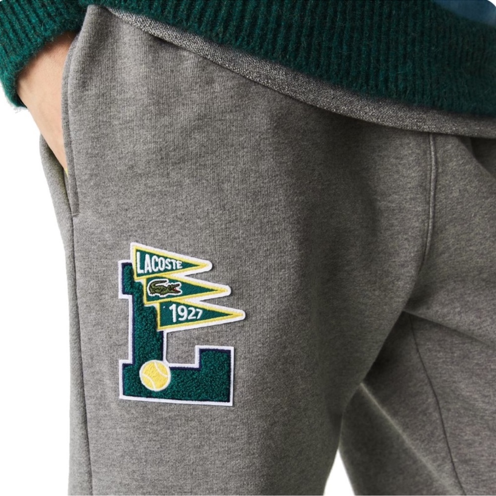 Lacoste Pennants L Badge Fleece Sweatpants - Picture 3 of 16